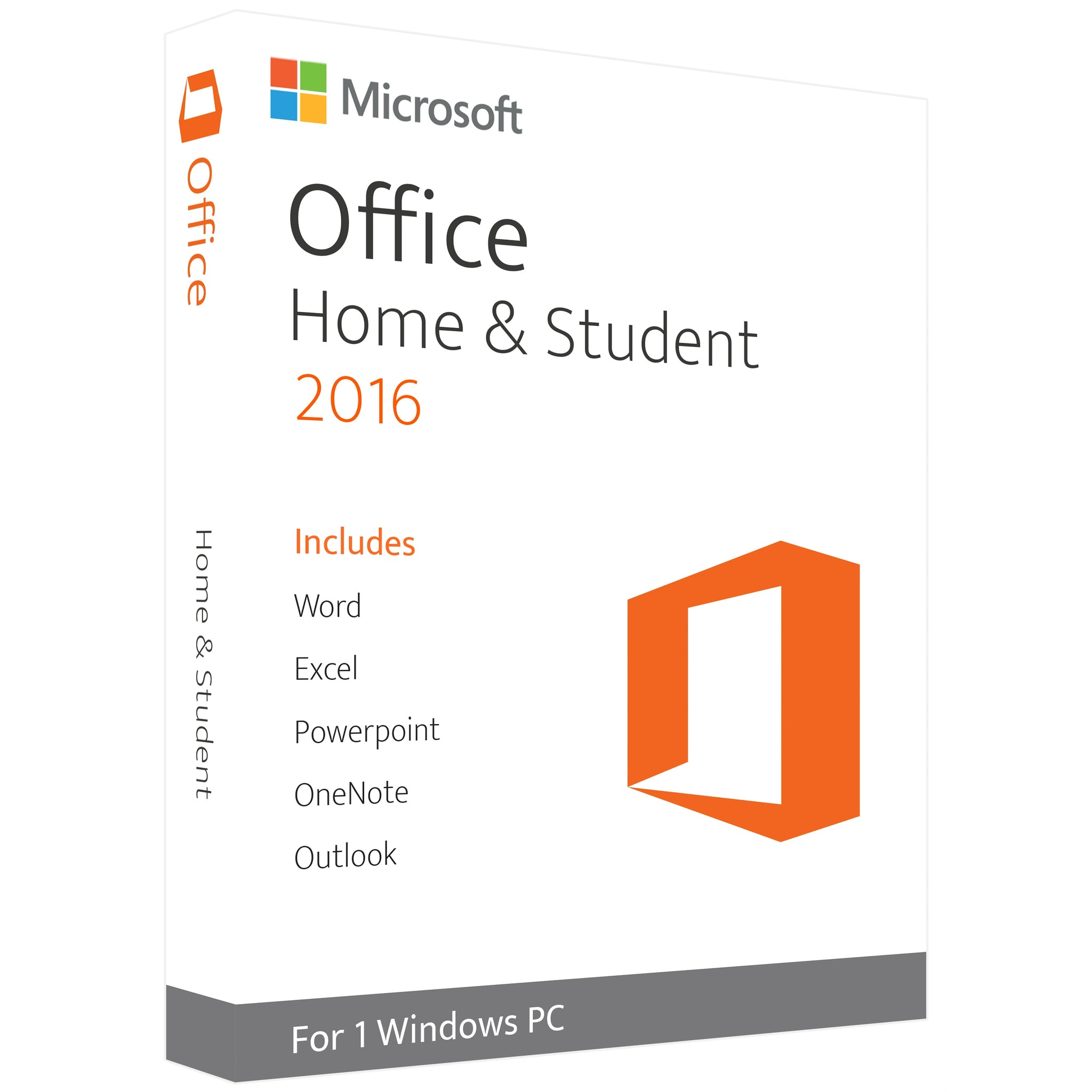 Microsoft office 2016 Home & Student - Lifetime License Key for 1 PC