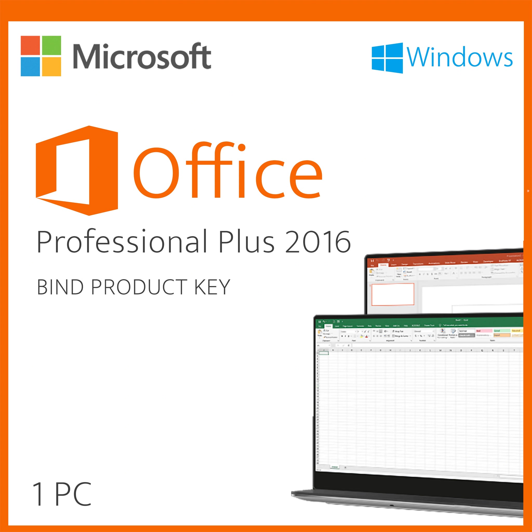 Microsoft Office 2016 Professional Plus – Bind Key Account