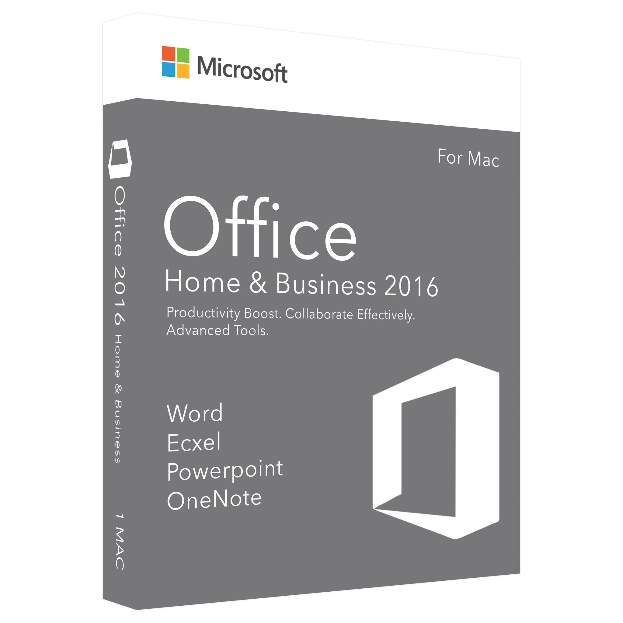 Microsoft Office 2016 Home & Business - Lifetime License Key for 1 MAC