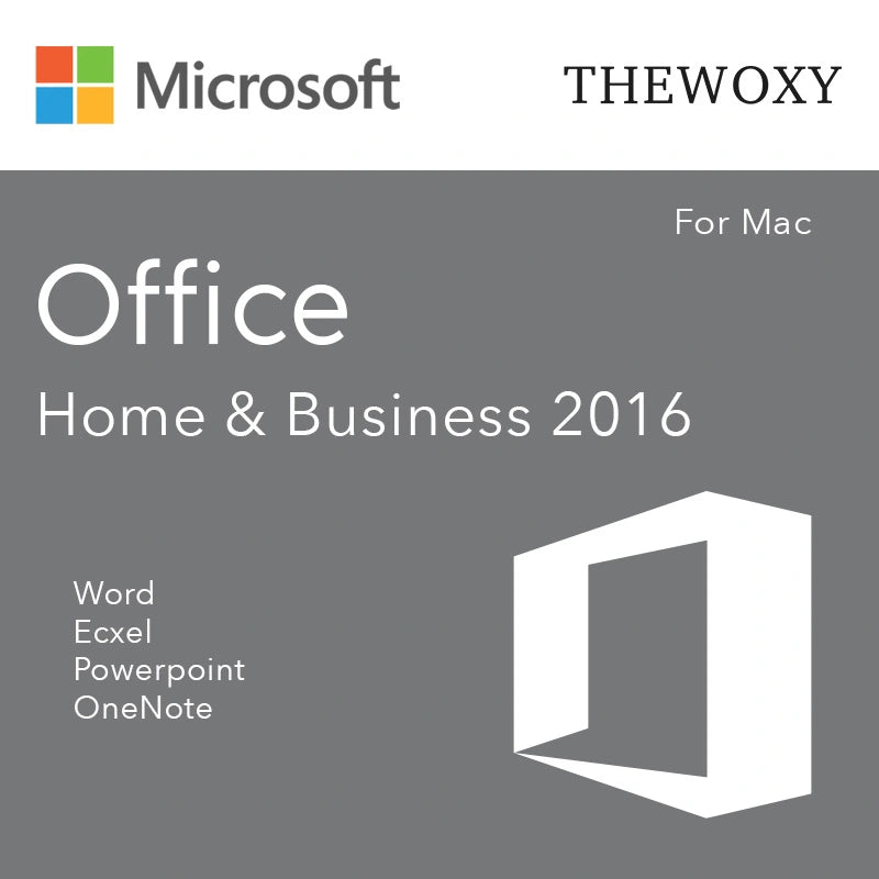 Microsoft Office 2016 Home & Business - Lifetime License Key for 1 MAC