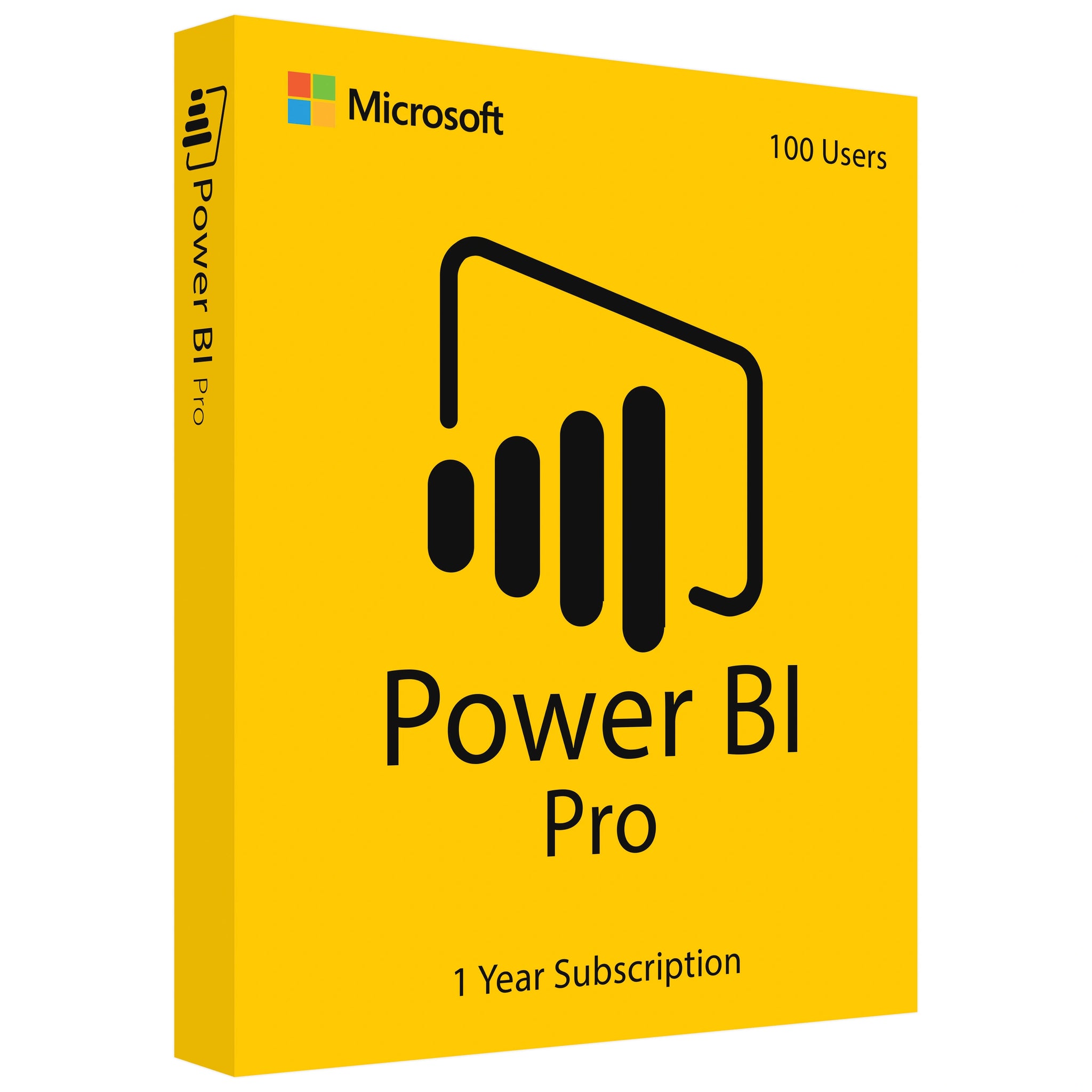Microsoft Power BI Pro License Key – 1 Year Subscription valid for 100 User